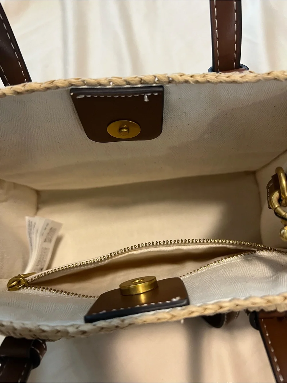 Zara- Mini Woven Tote